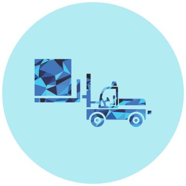 çatal kaldırma web simgesi vektör çizimi 