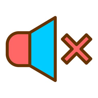 ses simgesi vektör illüstrasyonu