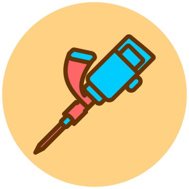 Tek bir simgenin vektör illüstrasyonu