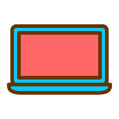 Bilgisayar. Web simgesi basit tasarım