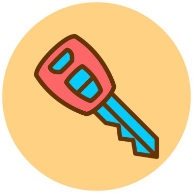 Anahtar. Web simgesi basit illüstrasyon