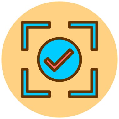 Bir işaretleme simgesinin vektör illüstrasyonu