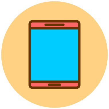 Cep telefonu. Web simgesi basit illüstrasyon