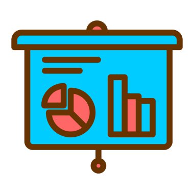 iş grafiği vektör illüstrasyonu