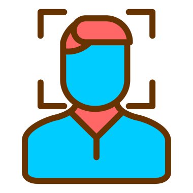 avatar. Web simgesi basit illüstrasyon