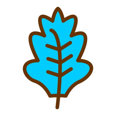 sonbahar yaprak ikonu vektör illüstrasyonu