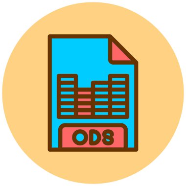 dosya biçimi simgesi, vektör illüstrasyonu