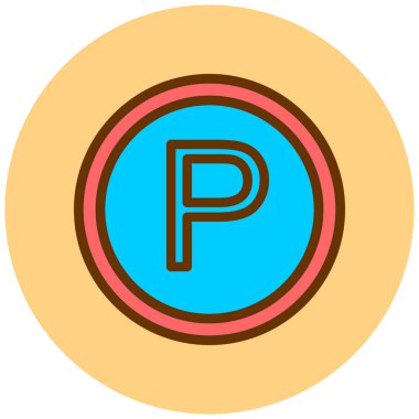 park vektörü simgesi modern basit tasarım