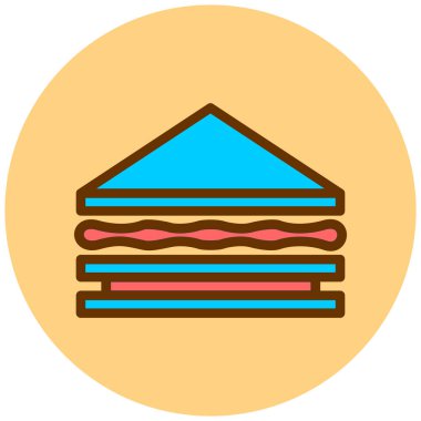 yiyecek ve içecek satırı vektör simgesi