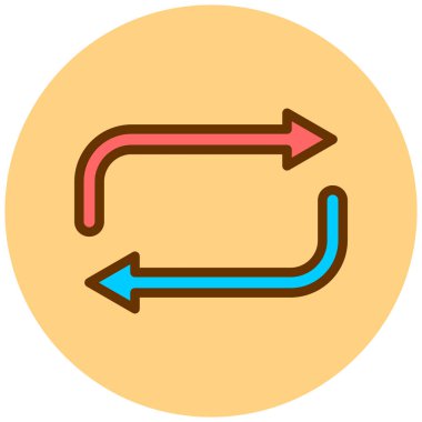 Oklar. Web simgesi basit illüstrasyon