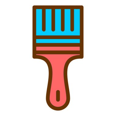 boya fırçası ikonu. vektör illüstrasyonu