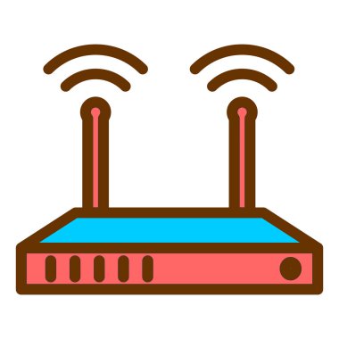 Yönlendirici. Web simgesi basit illüstrasyon