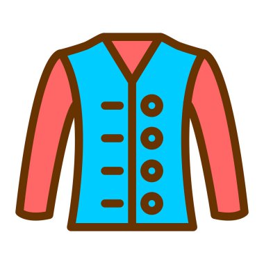 moda ceket vektör simgesi