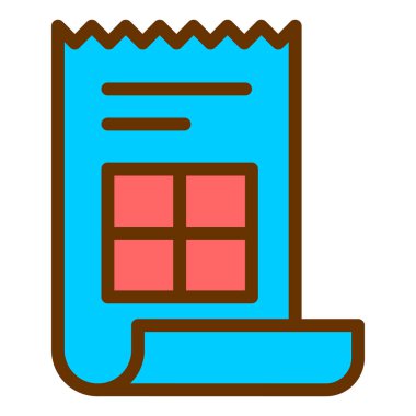 Otelde. Web simgesi basit illüstrasyon