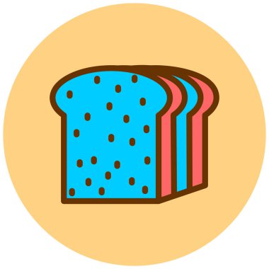 Ekmek. Web simgesi basit tasarım