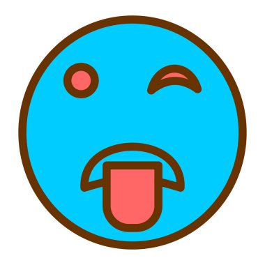 üzgün yüz simgesi vektör illüstrasyonu