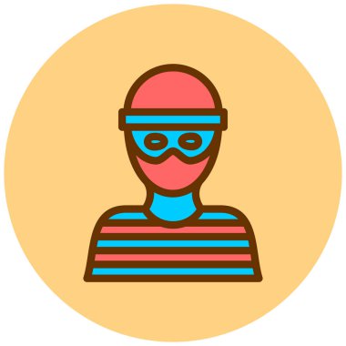 Adam düz vektör simgesi