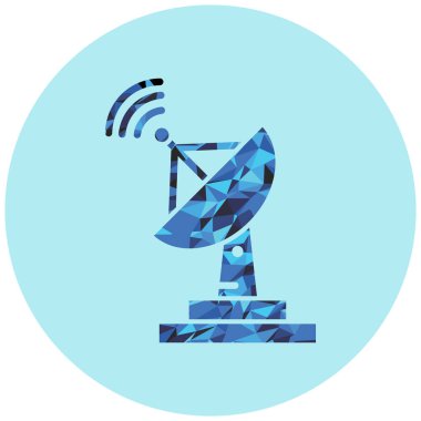 Uydu anteni. Web simgesi