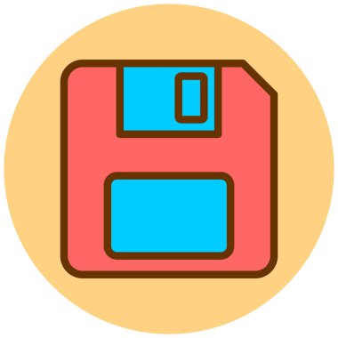 Disket disket. Basit resimleme