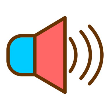 ses simgesi vektör illüstrasyonu