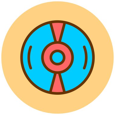 CD mi? Web simgesi vektör illüstrasyonu