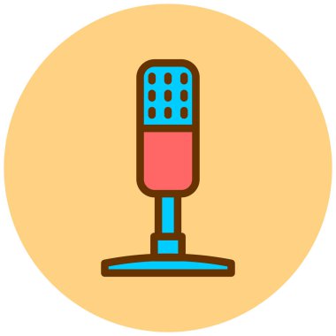 Müzik. Web simgesi basit illüstrasyon