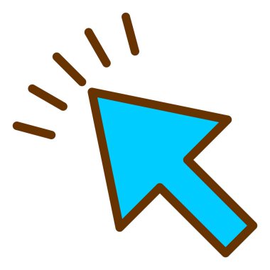 İmleç. Web simgesi basit illüstrasyon