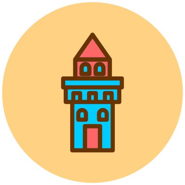 Kiliseye. Web simgesi basit tasarım