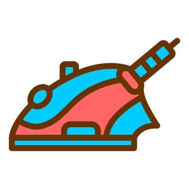 Bir tekne simgesinin vektör illüstrasyonu