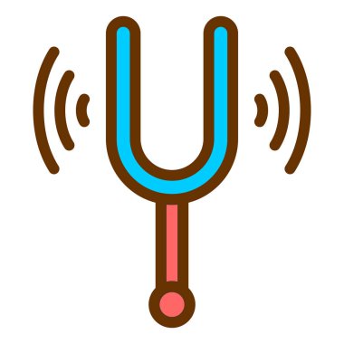 Müzik. Web simgesi basit illüstrasyon