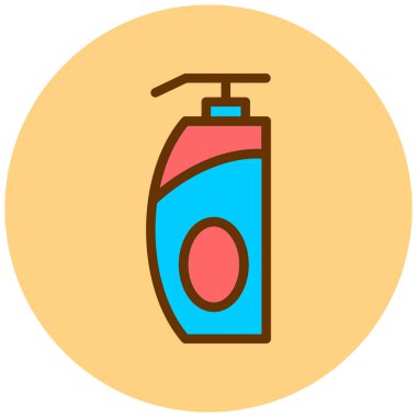 Bir şişe simgesinin vektör illüstrasyonu