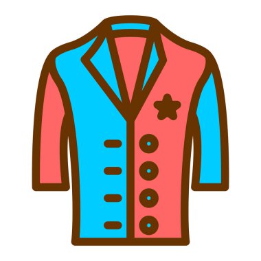 Ceket simge vektör çizim