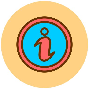 bilgi, web simgesi vektör illüstrasyonu