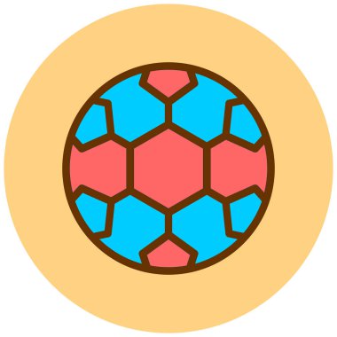 Futbol topu. Basit resimleme