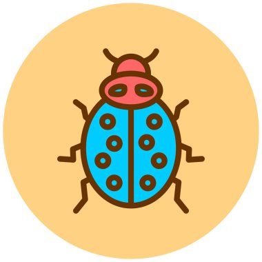 Böcek. Web simgesi basit illüstrasyon