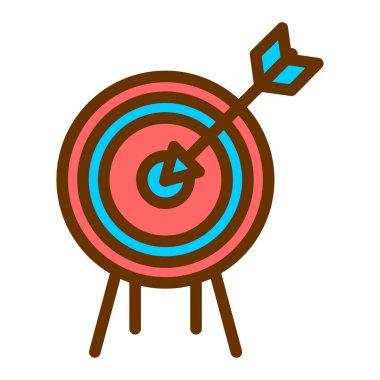 hedef simge vektör illüstrasyonu