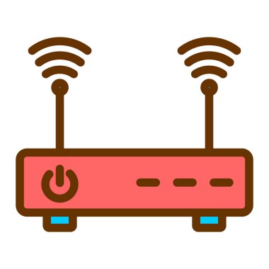 Yönlendirici. Web simgesi basit illüstrasyon