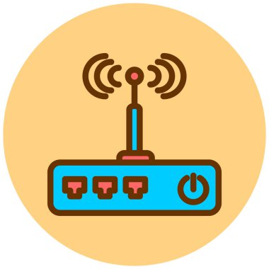 Yönlendirici. Web simgesi basit illüstrasyon