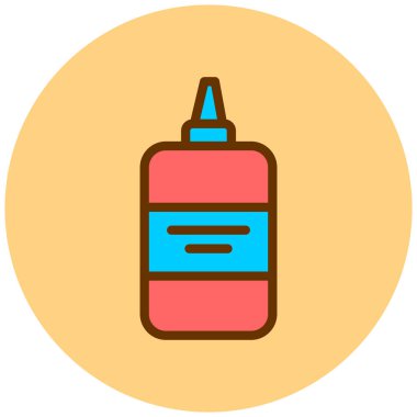 Yapıştırıcı. Web simgesi basit illüstrasyon