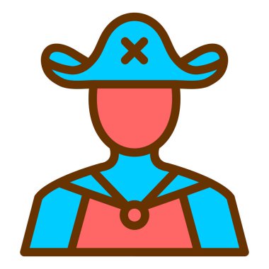 Polis. Web simgesi basit illüstrasyon