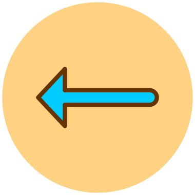 Ok. Web simgesi basit illüstrasyon