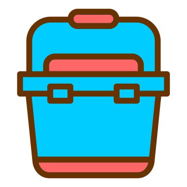 Çanta. Web simgesi basit illüstrasyon