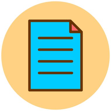 dosya belgesi. Basit resimleme