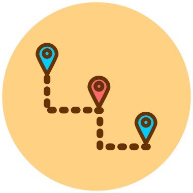 konum. Web simgesi basit illüstrasyon