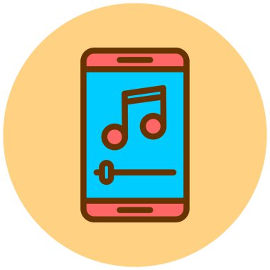 Cep telefonu. Web simgesi basit tasarım