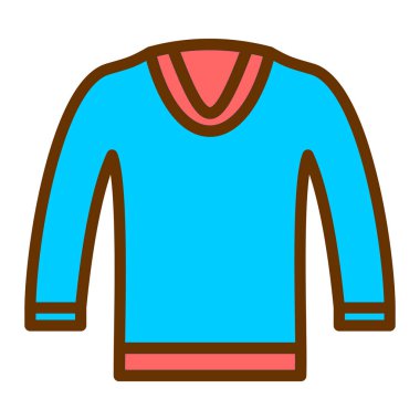 Kıyafetler. Web simgesi basit illüstrasyon