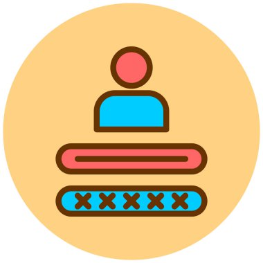 İnsan simgesinin vektör illüstrasyonu