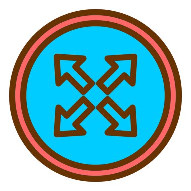 ok simgesi vektör illüstrasyonu