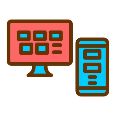 seo modern simgesinin vektör illüstrasyonu