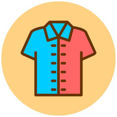 Tişört. Web simgesi basit illüstrasyon